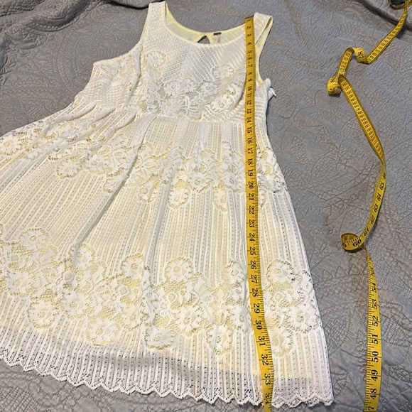 Free People White and Yellow Lace Dress - Picture 12 of 12